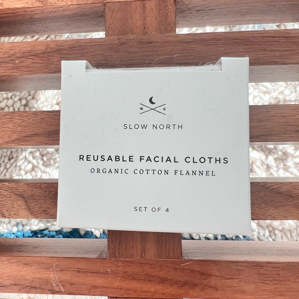 Slow North Reusable Facial Cloths - Organic Cotton Flannel
